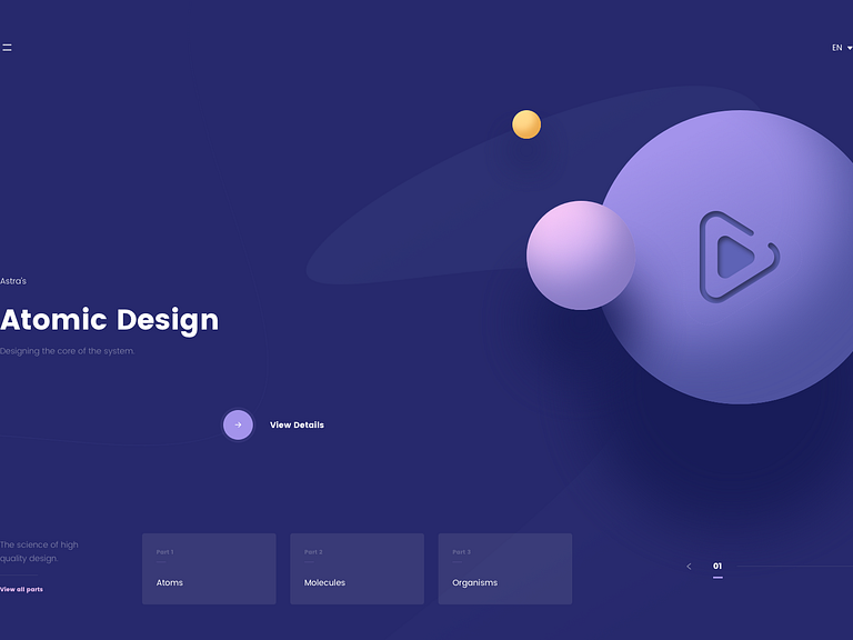 Astra Landing Page Atomic Design by Dinesh Shrestha on Dribbble