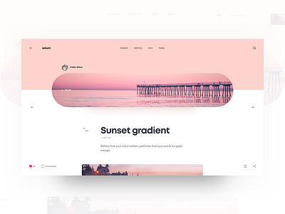 Blog Details Page blog clean design header journal landing minimal travel ui ux web website