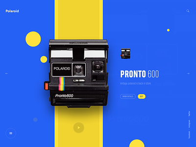 rødme Cusco smøre Polaroid Website Concept by Dinesh Shrestha on Dribbble