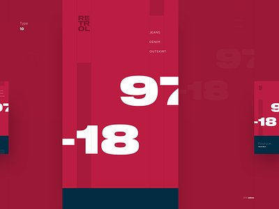 Type \ 10 - Final clean color concept contrast design exploration fonts minimal poster type typefaces typography visual