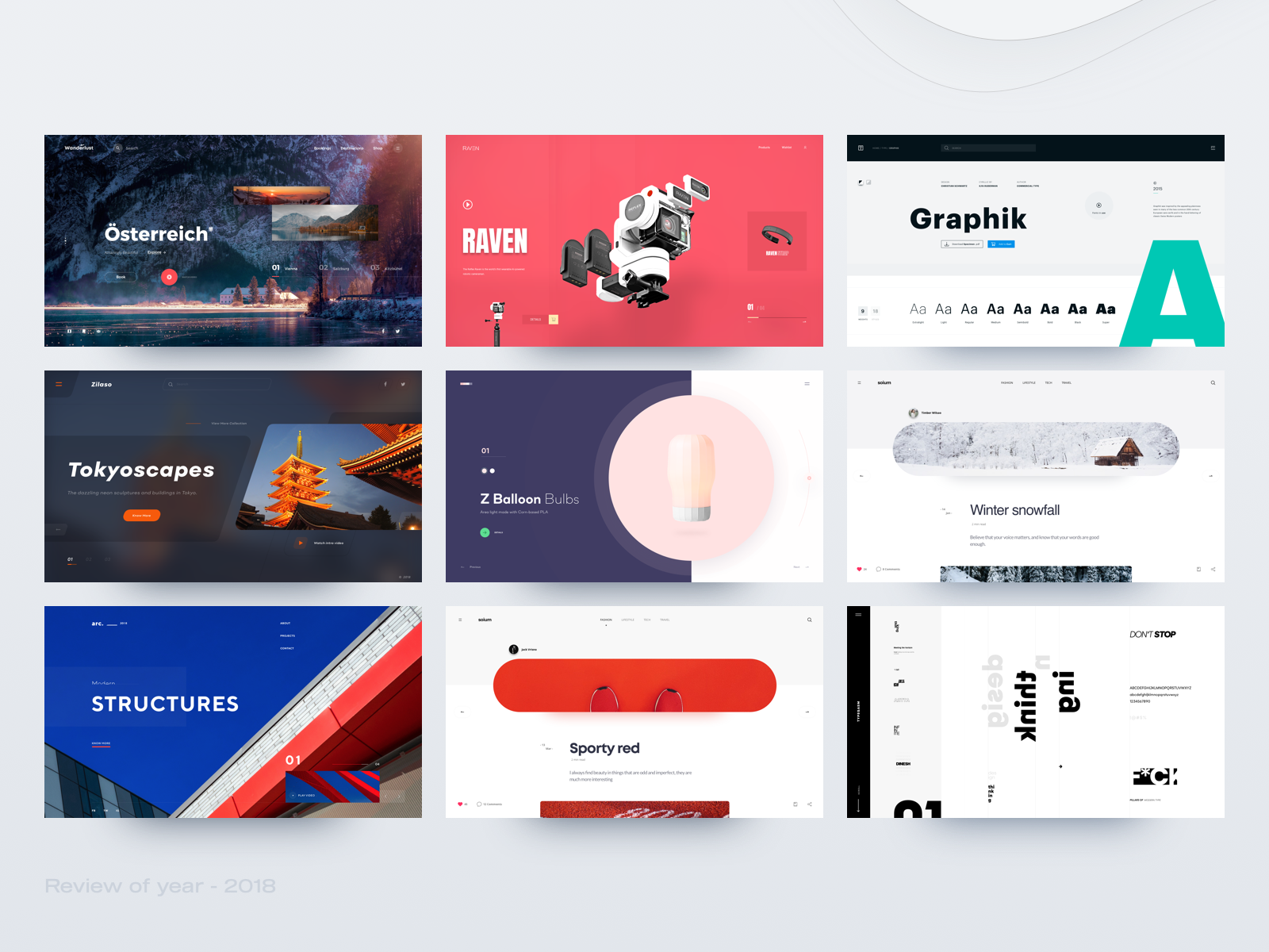 Review Of Year - 2018 by Dinesh Shrestha on Dribbble