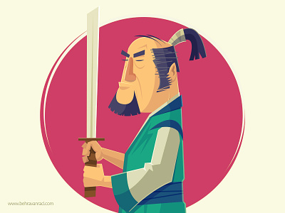 Ronin illustration japan ronin samurai sword warrior