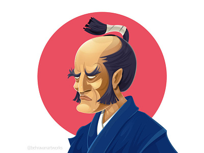 Samurai illustration japan ronin samurai sword warrior