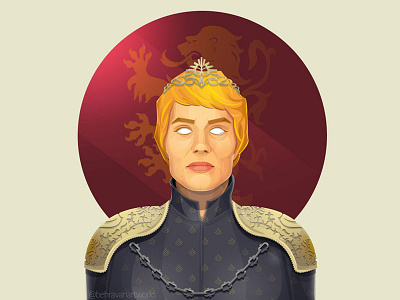Cersei Lannister cersei lannister charachter design game of thrones illustration