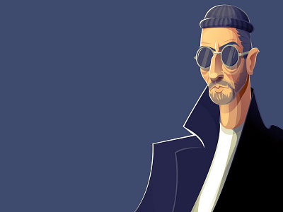 Léon charachter design fanart illustartion jean reno léon movie