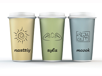 Healthy cups for Zdorovo brand