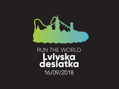 Run the World. Lvivska Desiatka logo lviv marathone running