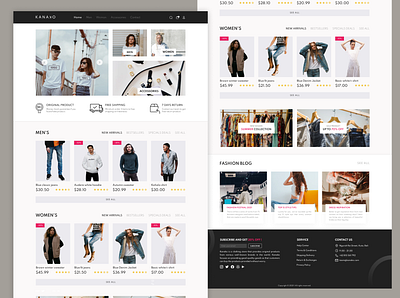 Fashion E-Commerce Website - Landing Page black branding e commerce fashion landingpage logo popular shirt trending ui uiux userexperience userinterface webdesign website zalora