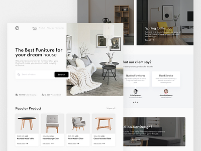 Foornithure - Furniture Landing Page Website