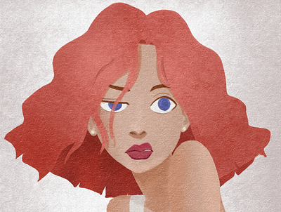 Girl: ew cute design girl illustration red textured