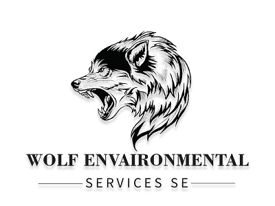 Wolf envaironmental servives se logo design