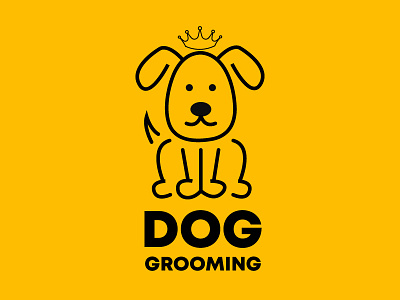 Dog Grooming 3D and 2D logo design 3d animation branding graphic design icon illustration logo logo design logotype minimal motion graphics typography