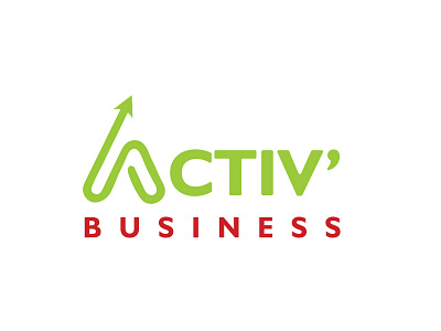 Activ' Business animation branding graphicdesign icon illustration logo logotype minimal minimalistlogodeign professionallogodesign typography ui