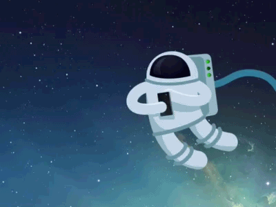 Spaceman is on Facebook animation astronaut space