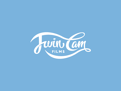 Twincam Films Logo calligraphy films logo script twincam typography