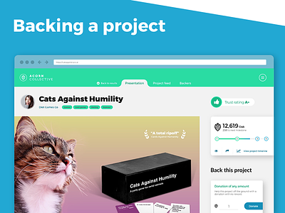 Cats Against Humility - Example crowdfunding project crowdfunding cryptocurrency game project showcase
