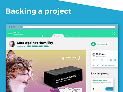 Cats Against Humility - Example crowdfunding project