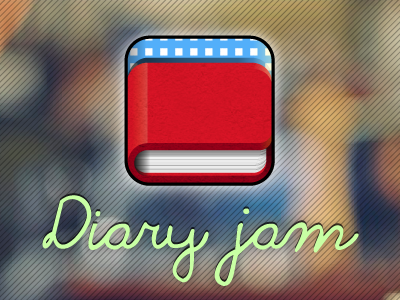 Diary Jam Icon android app diary icon illustrator ios iphone jam mobile
