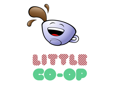 Little Co-op brand co op cup illustration illustrator little logo