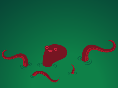 Redfest squid thing cartoon illustration illustrator octopuss redfest squid vector