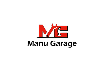 Manu Garage Logo creative logo design logo logo design logo designer logo designs logodesign logos logotype manu garage logo manu garage logo pismire art unique logo design