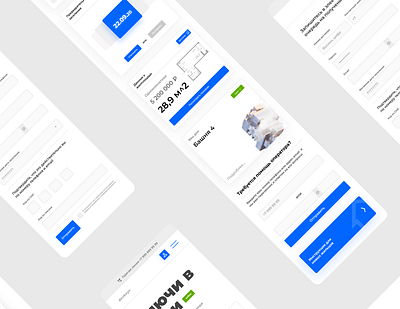 Construction Company Website Concept Mobile Version mobile ui ux web