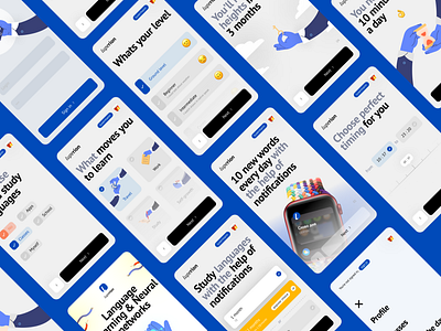Luperion Online Langauges School App UI Design