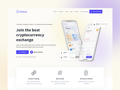 Cryptocurrency exchange platform cryptocurrency cryptocurrency exchange platform landing page ui uidesign user inteface userexperience userinterface ux