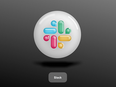 Slack 3D icon 3d branding company design enterprise graphic design identity illustration logo messaging saas slack startup