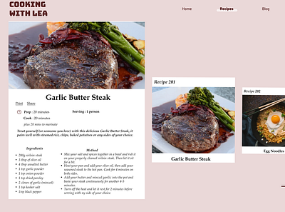 Recipe dailyui design ui ux uxdesign