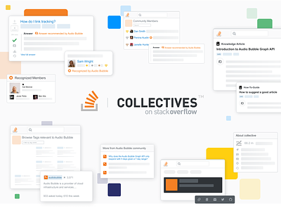 Collectives on Stack Overflow article community design graphic design leaderboard product design ui user card users ux website