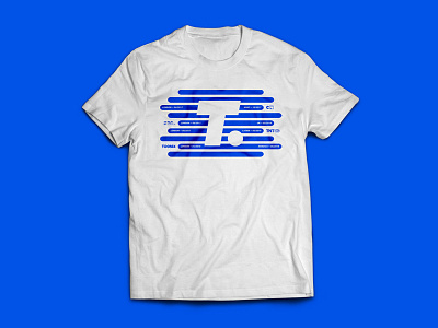 T-Shirt Graphic Concept blue graphic shapes t shirt tshirt
