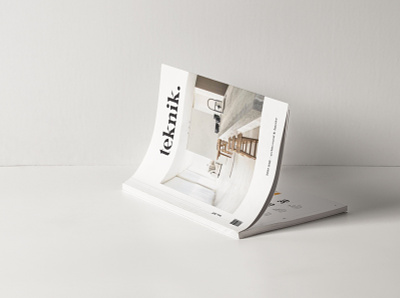 Teknik Cover architecture design editorial graphic design indesign interior layout magazine minimalist print print design spreads template template design typography