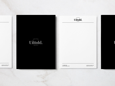 Studio Untold Stationery badge brand branding design identity logo logo design stationery visual visual identity