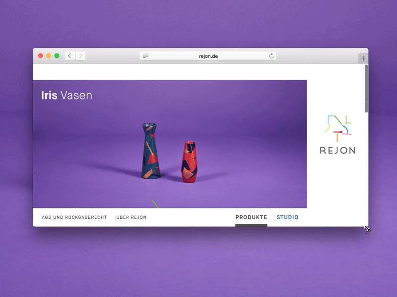 Responsive Confetti Party for Rejon animation berliner süden branding rejon responsive webdesign