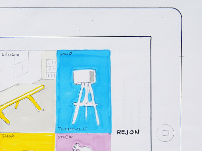 Rejon Sketch for Product Overview berlin berliner süden germany interface mockup up rejon sketch tablet ui