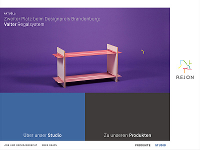 Rejon Home germany product design rejon responsive single page app