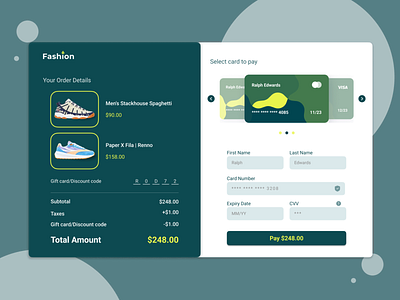 Day 2 - Credit Card Checkout checkout creditcard dailyui dailyuidesignchallenge day 2 credit card checkout design payment ui