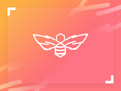 Bee Monogram bee design icon illustration logo monogram simplicity