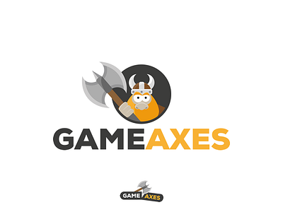 Logotype for gameaxes.com illustration logotype mascot vector
