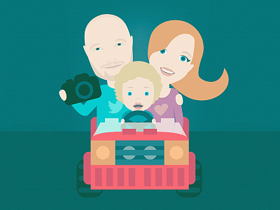 Family portrait character family portrait vector