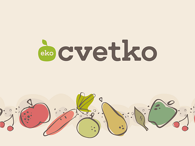 Visual identity for Eko Cvetko identity illustration logo pattern typo