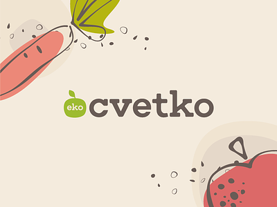 Visual identity for Eko Cvetko identity illustration logo pattern typo