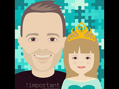 Vibor & Luce character family gift portrait vector