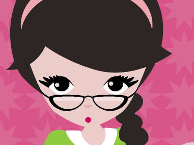 Giketa geek girl illustration