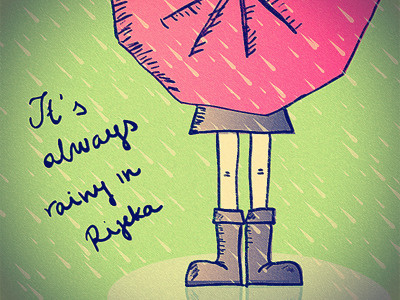 It's always rainy in Rijeka illustration