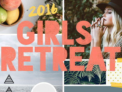 Girls Retreat 2016 bright cheerful craft feminine minnesota moodboard retreat vision