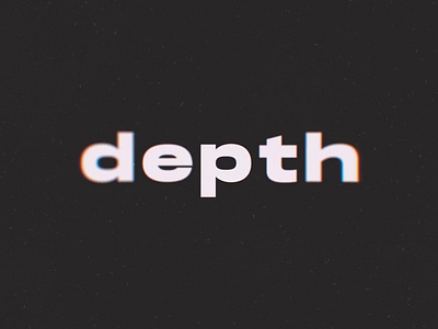 Depth aftereffects animation design kinetictype motion styleframe type