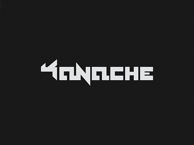 Kanache DJ dj españa geometric lettering logo logotype music spain techno typo