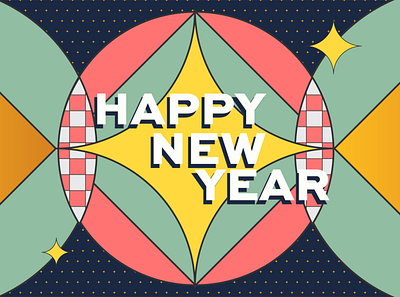 Styleframe New Year 2020 animation geometric happy motion new year styleframe texture